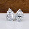 Brinco em prata .925 e moissanite em gota