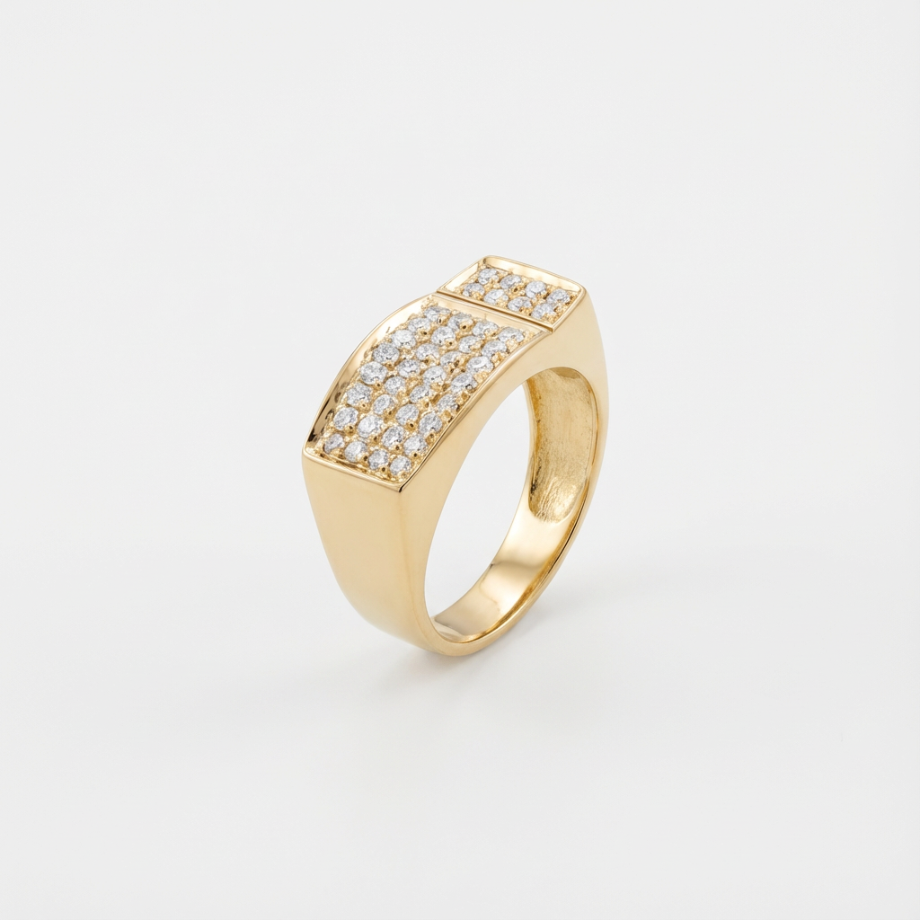 Anel future com zircônia