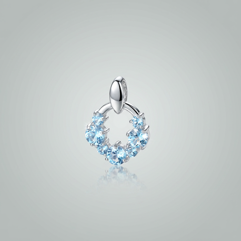 Pingente em topázio azul (5 pedras )