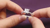 Solitário em prata .925 e 1.2 CT  moissanite