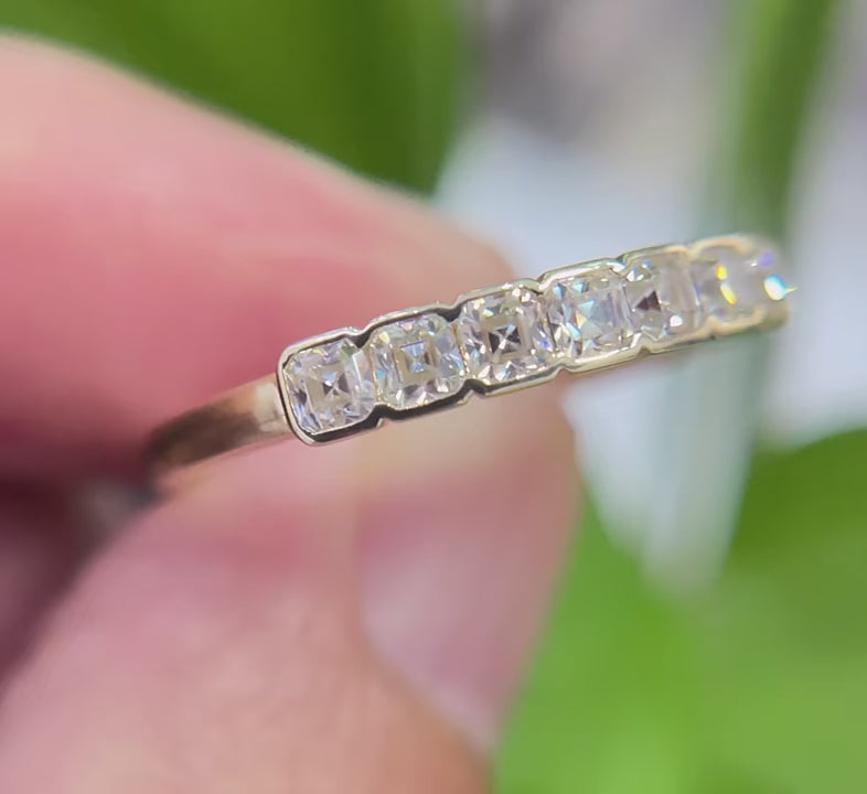 Anel em prata .925 e moissanite