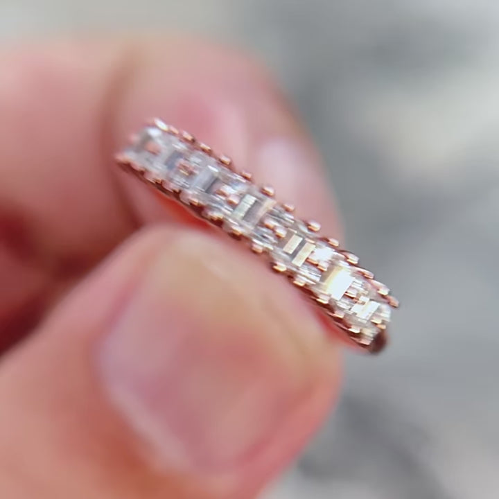 Anel em prata .925 e moissanite