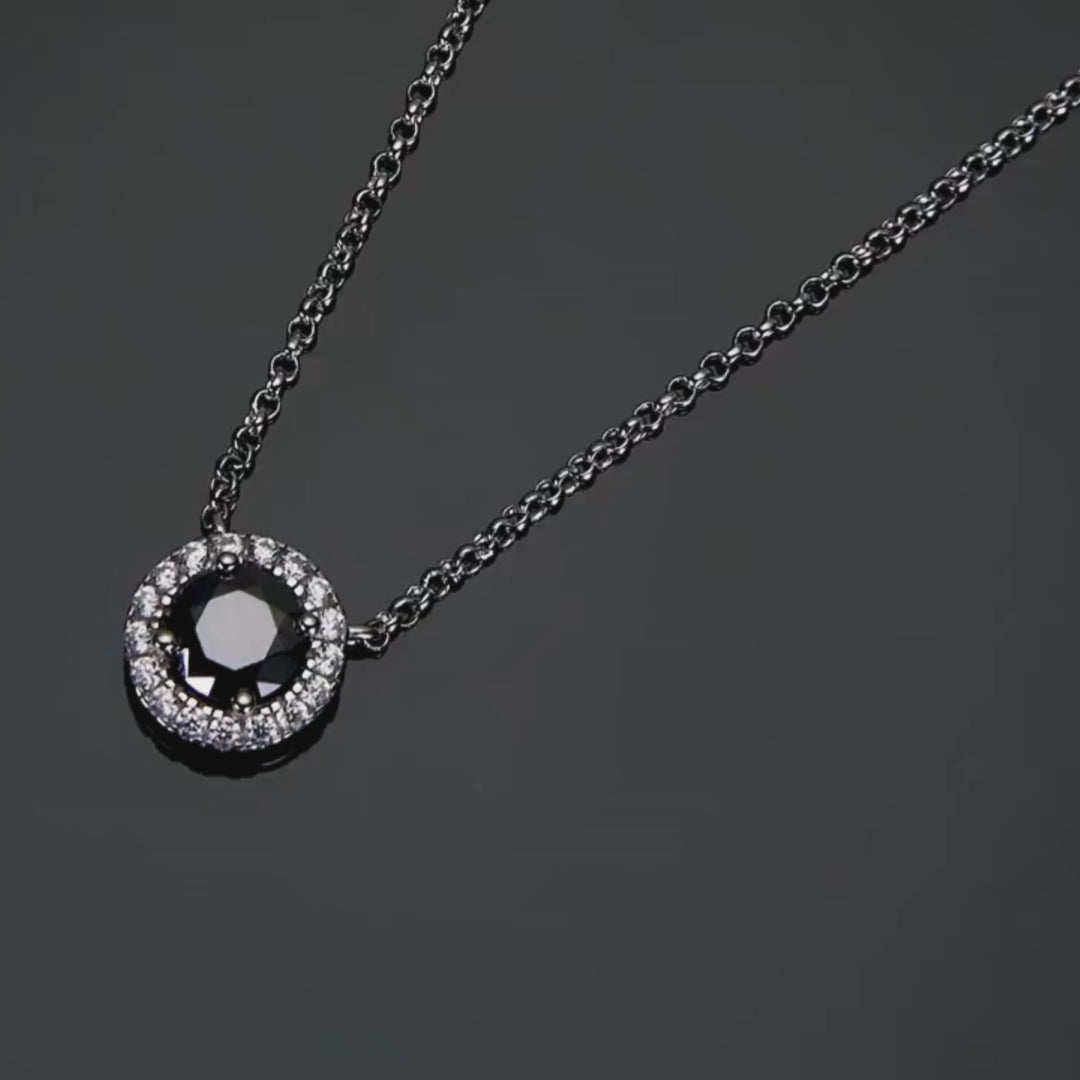 Colar em prata .925 e 1.0 CT Moissanite
