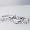 Brinco em prata .925 e 1.8ct Moissanite