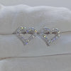 Brinco em prata .925 e 0.5 ou 1.0ct moissanite