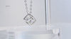 Colar com pingente em prata .925 e 1 CT moissanite