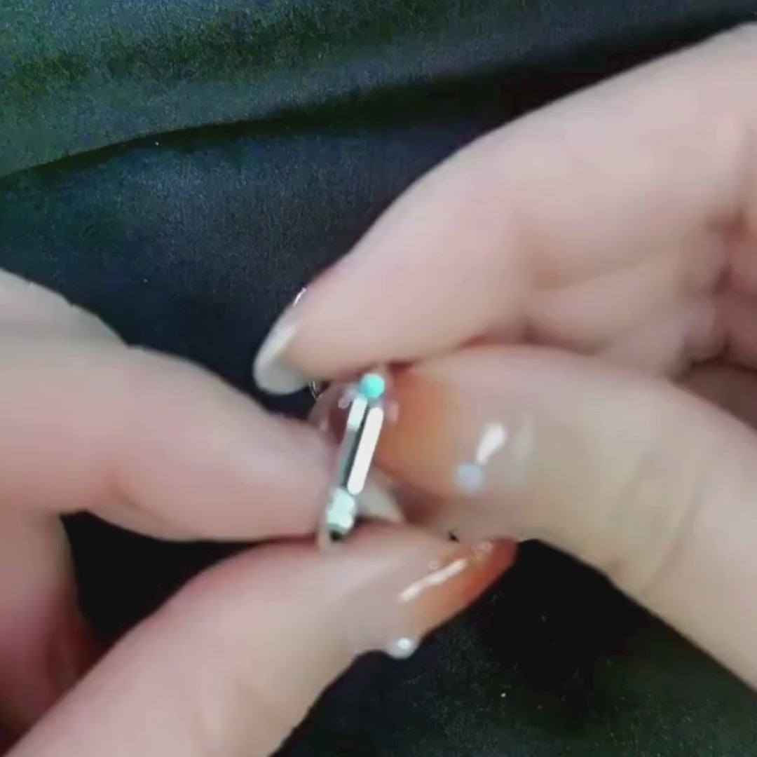 Brinco em prata .925 e moissanite