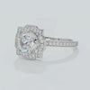 Solitário em prata .925 e  2.5ct moissanite