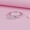 Solitário em prata .925 e  1.0ct moissanite