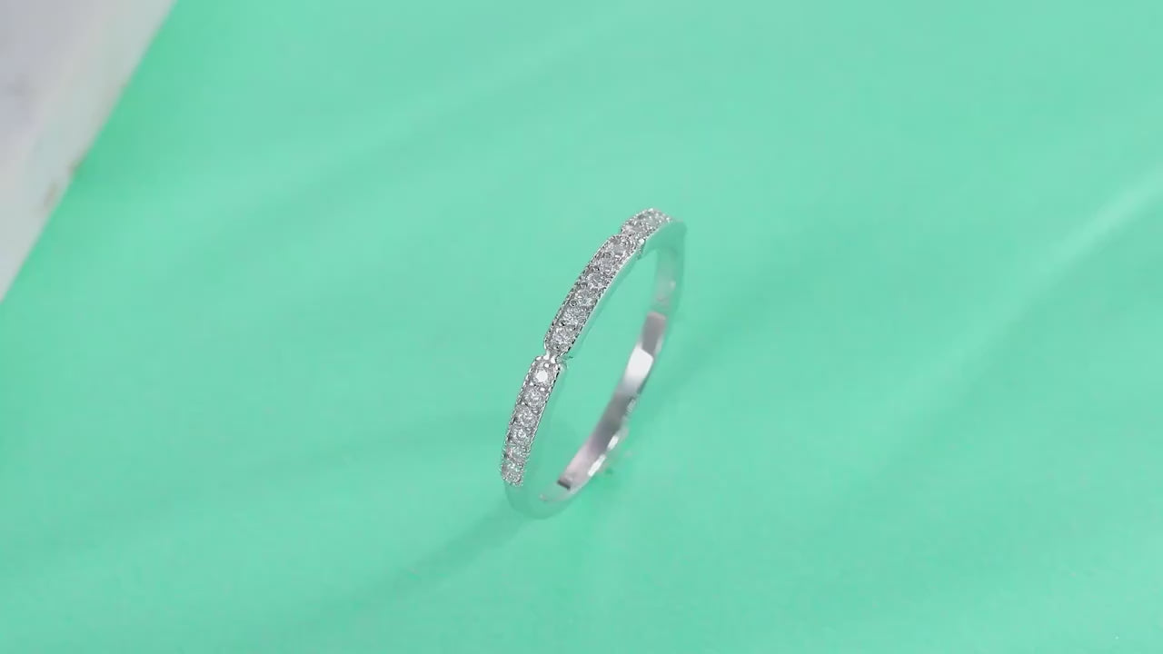 Anel em prata .925 e moissanite